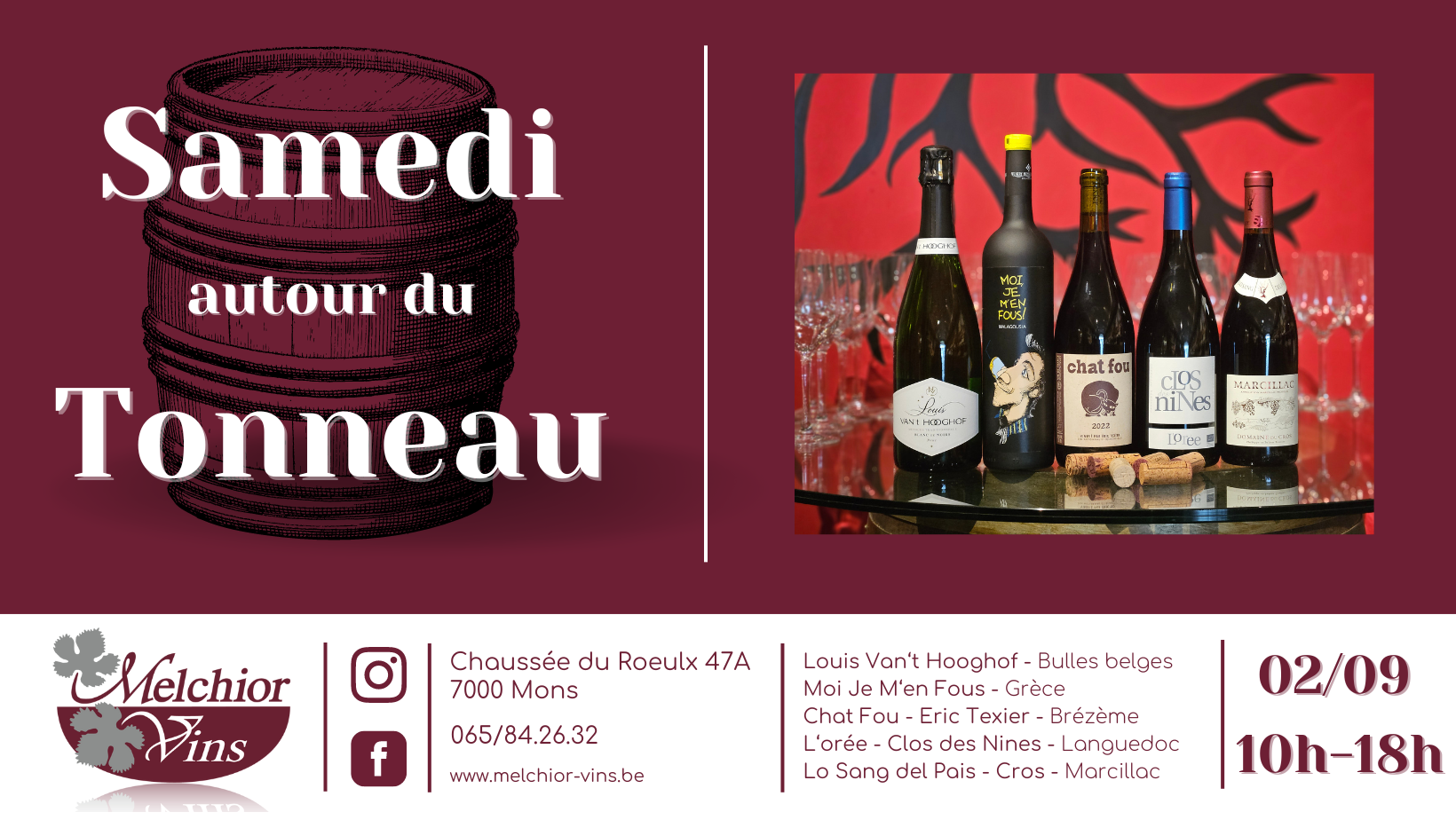 Samedi Tonneau couverture 2 sep
